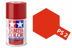 Tamiya Polycarbonatsprayfarbe Lexanfarbe PS-2 Rot 100ml
