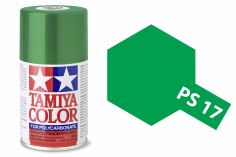 Tamiya Polycarbonatsprayfarbe Lexanfarbe PS-17 Metallic Grün 100ml