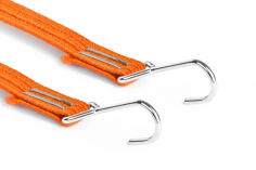 RC Crawler Scalezubehör Schleppgurte mit Haken orange 2Stück