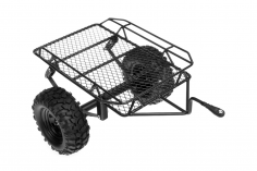 RC Crawler Scalezubehör 1/10 Kleiner Metall-Anhängerwagen