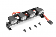 RC Crawler Scalezubehör 1/10 LED-Lichtleiste mit quadratischen Lampen