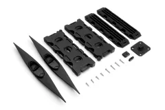 RC Crawler Scalezubehör 1/10 Kanu, Schleppplatte und Öltank Set schwarz