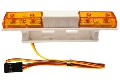 RC Cars Scalezubehör 1/10 für Modellautos LED Leuchtbalken Warnlichtbalken (orange)
