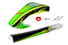 Microheli Airbrush Fiberglass Green Scratch Rumpf für OMPHobby M1 EVO