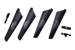 DF Models Ersatzteile Rotorblätter, Heckrotor und Aufnahme für DF-100 PRO FPV Helikopter mit FPV-Kamera