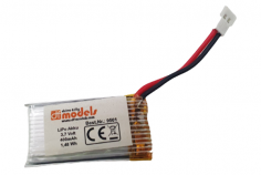 DF Models LiPo Akku 1S 3,7V 400mAh für DF-100 PRO FPV Helikopter mit FPV-Kamera
