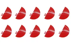 On Road und Drifter RC Car Track Streckenzubehör Barrieren mit Bohrung 10Stück Halbrund rot