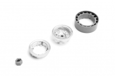 Kavan Ersatzteil Beadlock-Felgen-Set verchromt für GRE-18 1:18