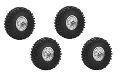 Kavan Ersatzteil Räder-Set MT GRABBER 1.0 mit Chrom für GRE-18 1:18