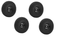 Kavan Ersatzteil Räder-Set T-FINDER 1.0 mit schwarzen Felgen für GRE-18 1:18