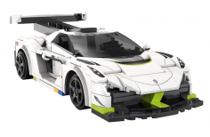 CaDA Klemmbausteine Fantasma Race Car - RC Set RTR mit Fernsteuerung oder via APP und Antriebsset - 322 Teile