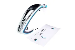 SAB Goblin Kabinenhaube in Weiß-blau mit Stickerset für RAW 500