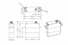 Master Mini Servo DS2408 zum Beispiel für Edge 540 ME Combo 840mm