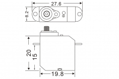 Master Mini Servo S706 MG zum Beispiel für Edge 540 ME Combo 840mm