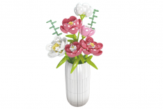 MouldKing Klemmbausteine Blumen Bouquet Botanische Sammlung - 866 Teile