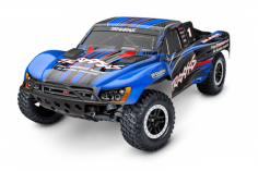 Traxxas Slash 1/10 2WD Short-Course-Truck blau RTR BL-2S Brushless, ohne Akku und ohne Lader mit Clipless