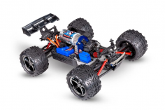Traxxas E-Revo 4x4 blau 1/16 Monster-Truck RTR Brushed, mit Akku und USB-C-Lader