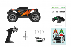 Kavan RC Auto GRT-16 in rot Tracker RTR 4WD Monster Truck 1:16