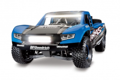 Traxxas Unlimited Desert Racer 4x4 VXL TRX blau 1/7 Race-Truck RTR Brushless, mit LED-Licht, ohne Akku und ohne Lader