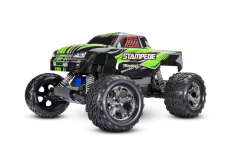 Traxxas Stampede grün 1/10 2WD Monster-Truck RTR Brushed, mit Akku und 4A USB-C-Lader