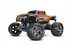 Traxxas Stampede orange 1/10 2WD Monster-Truck RTR Brushed, mit Akku und 4A USB-C-Lader
