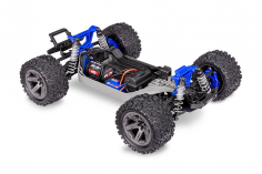 Traxxas Rustler 4x4 BL-2S blau 1/10 Stadium-Truck RTR BL-2S Brushless, HD-Teile, ohne Akku und ohne Lader