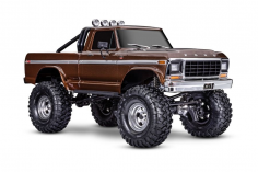 Traxxas TRX-4 79 Ford F150 HighTrail 1/10 Crawler RTR braun Brushed, ohne Akku und ohne Lader