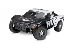 Traxxas Slash 4x4 VXL Clipless Fox 1/10 Short-Course RTR Brushless, mit TSM, ohne Akku und ohne Lader