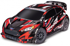 TRAXXAS Ford Fiesta ST 4x4 BL-2S rot 1/10 Rally RTR BL-2S Brushless, HD-Teile, ohne Akku und ohne Lader