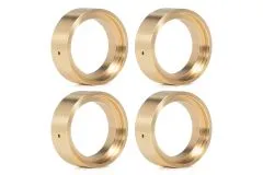 RC Crawler Scalezubehör 1/18 4x Messinggewicht für DTTRX4M072 Felgen für original Reifen in silber für TRX-4M