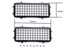 RC Crawler Scalezubehör 1/18 Heck- und Seitenfenster-Gitter aus Metall für TRX-4M Defender