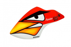 Microheli Fiberglas Haube im Red Bird Design für Blade Fusion 180 Smart
