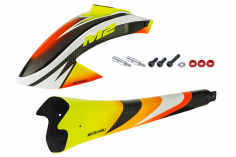 Microheli Carbonfaser Rumpf im Bright Blade Design für OMPHobby M2 V2 und EXP