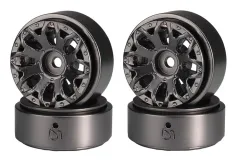 RC Crawler Scalezubehör 1/18 1,0Zoll 4x Aluminiumfelgen in schwarz für TRX-4M
