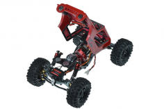 FuriTek 1/24 Brushless Premium RC Crawler Kit CAYMAN PRO SZK 4X4 in rot 2,4GHz RTR
