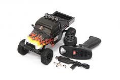 FuriTek 1/18 Brushless RC Crawler Kit FX118 FURY WAGON in schwarz 2,4GHz RTR