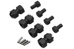 rcTURN Radmitnehmer Verbreiterungsadapter 11mm in schwarz 4Stück für TRX-4M
