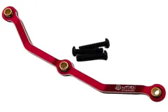 rcTURN Lenkplatte Lenkstangensatz vorne aus Aluminium in rot für TRX-4M