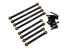 rcTURN Aufhängungs-Link Set aus Aluminium in schwarz für TRX-4M