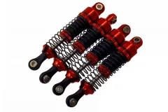 rcTURN Einstellbarer Alu-Stoßdämpfer in rot für TRX-4M