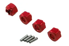 rcTURN Radmitnehmer 6mm in rot 4Stück für TRX-4M