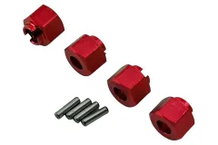 rcTURN Radmitnehmer 5mm in rot 4Stück für TRX-4M