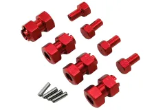 rcTURN Radmitnehmer Verbreiterungsadapter 11mm in rot 4Stück für TRX-4M
