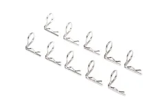 Traxxas Karosseriesplinte für 1/10 Modelle mit 90° Winkel in chrom 10Stück