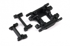 Traxxas Ersatzteile Bumper-Halter Vorne und Hinten mit Bodenschutzplatte für TRX-4M