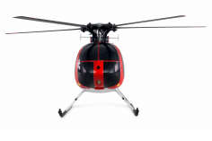 Amewi RC Heli Scale Hubschrauber AFX MD500E Zivil Brushless 6-Kanal 325mm Helikopter 6G RTF rot silber