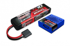Traxxas Ladegerät SET mit USB-C Lader 40Watt für NiMH und LIPO Akkus mit iD-Akkuerkennung und Akku LiPo 5000mAh 3S 25C