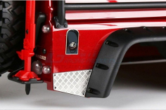 GPM Edelstahl Antirutschblech seitlich hinten für Traxxas TRX4 Defender