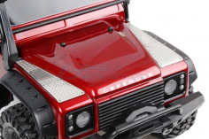 GPM Edelstahl Schutzblech mit Lufteinlass für Radkasten vorn für Traxxas TRX4 Defender