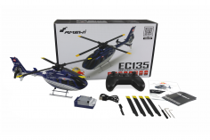 Amewi RC Heli Scale Hubschrauber EC-135 im Design The Flying Bulls mit Brushlessmotoren Maßstab 1:30 RTF Set